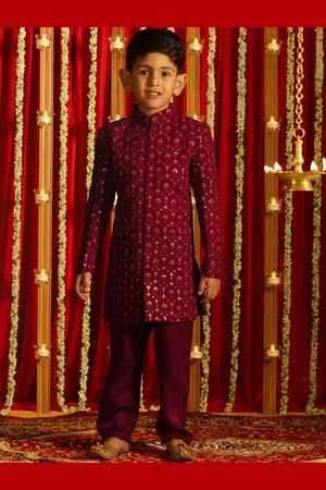Vastramay Boys Embellished Sherwani Set