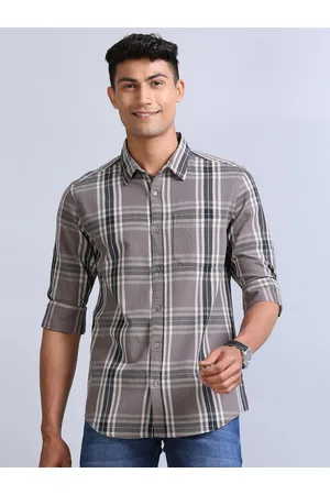 Bushirt Classic Checked Corduroy Weave Casual Shirt