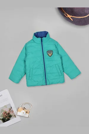 MeeMee Boys Mock Collar Windcheater Reversible Padded Jacket