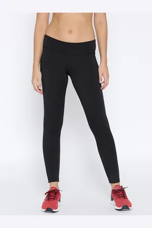 Reebok Women Black Solid EL Training Tights