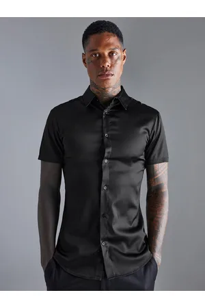 Boohoo Slim Fit Satin Finish Casual Shirt