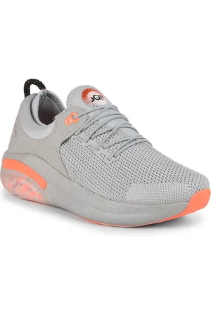 JQR Men JOYO-004 Grey Mesh Running Non-Marking Shoes
