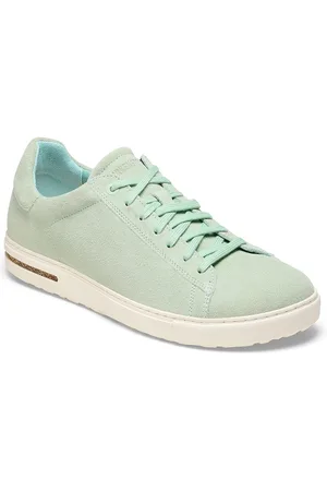 Birkenstock Bend Low Matcha Narrow Width Suede Leather Sneakers