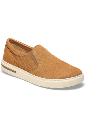 Birkenstock Oswego Cork Brown Regular Width Suede Leather Low Shoes