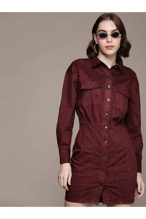 Roadster The Lifestyle Co. Denim Shirt Mini Dress