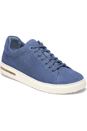 Birkenstock Bend Low Corduroy Indigo Narrow Width Suede Embossed Sneakers