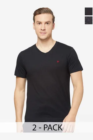 Sporto Pack Of 2 V-Neck Regular Sports T-shirt