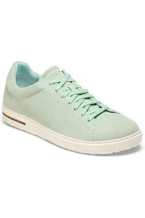 Birkenstock Bend Low Matcha Regular Width Suede Leather Sneakers