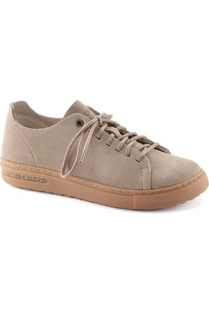 Birkenstock Bend Gray Taupe Regular Width Nubuck Leather Sneakers