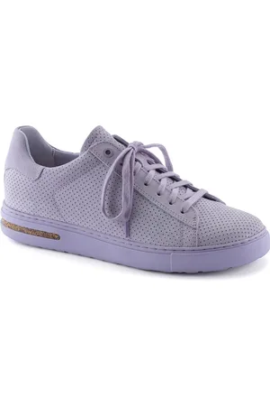 Birkenstock Bend Low Purple Fog Narrow Width Suede Embossed Sneakers