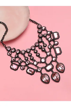 Sangria Artificial Stone-Studded Necklace