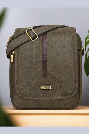 Lorem Textured Cross Body Messenger Bag