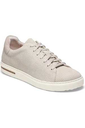 Birkenstock Bend Low Antique White Narrow Width Suede Embossed Sneakers