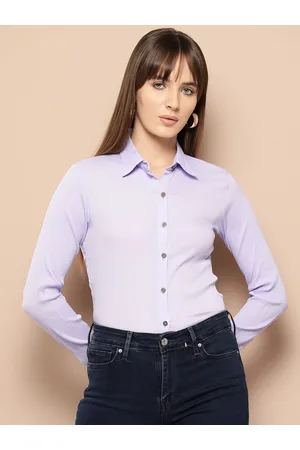 Chemistry Women Solid Comfort Opaque Casual Shirt