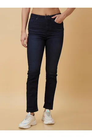 Being Human Women Straight Fit Clean Look Light Fade Jeans