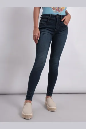 Lee Women Skinny Fit High-Rise Light Fade Jeans