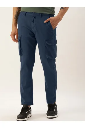 IVOC Men Regular Fit Mid-Rise Pure Cotton Cargos Trousers