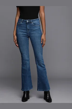 Next Women Flared High-Rise Heavy Fade Stretchable Jeans