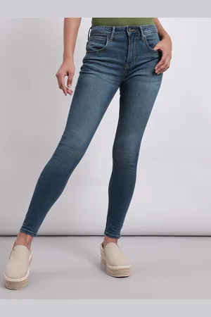 Lee Women Blue Skinny Fit High-Rise Clean Look Stretchable Jeans