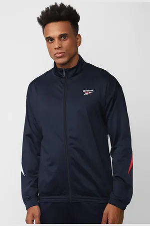 Reebok Vector Knit Trac Vecnav Vecred Printed Sporty Jacket