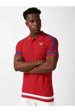 Reebok Wce Polo Collar Pure Cotton Slim-Fit T-Shirt