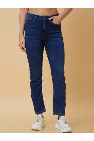 Being Human Women Slim Fit Clean Look Stretchable Light Fade Jeans