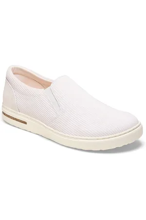 Birkenstock Oswego Antique White Regular Width Suede Leather Low Shoes