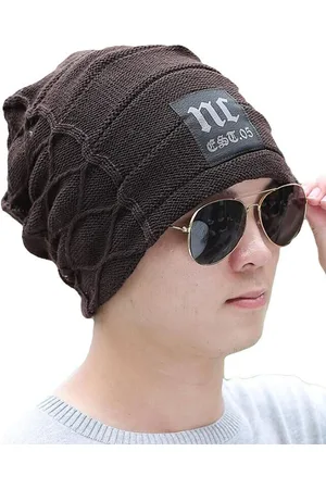 AlexVyan Self Design Acrylic Beanie