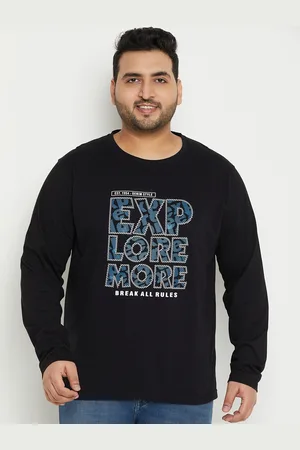 Club York Plus Size Typography Printed T-shirt