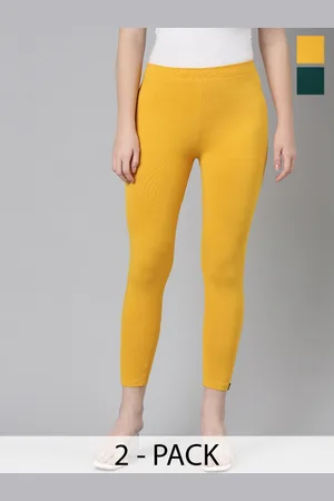 Twin Birds Pack Of 2 Women Solid Skinny Fit High Ankle Cropped Leggings