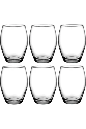 Pasabahce Transparent 6 Pieces Glass Water Glasses 390 ml Each
