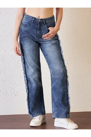 Antheaa Women Blue Comfort Relaxed Fit Clean Look Stretchable Jeans