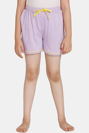 Zivame Girls Mid Rise Pure Cotton Lounge Shorts