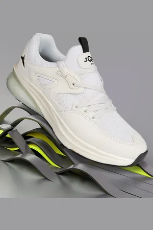 JQR Men STRIDE White Running Non-Marking Shoes