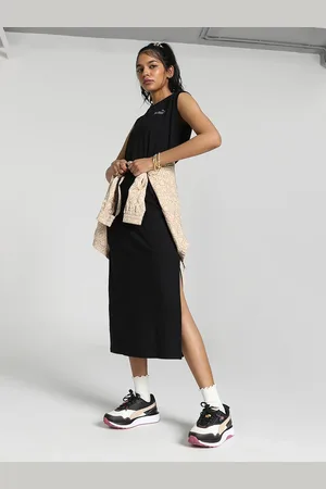 PUMA Sleeveless Cotton Knitted Maxi Dress