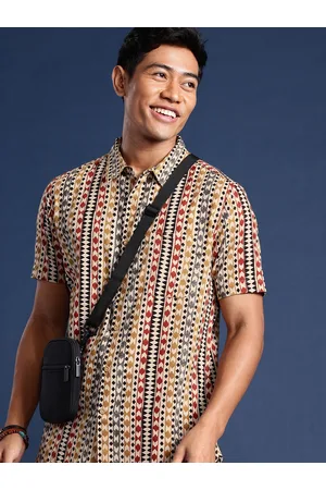 Taavi Men Block Print Legacy Pure Cotton Printed Casual Shirt