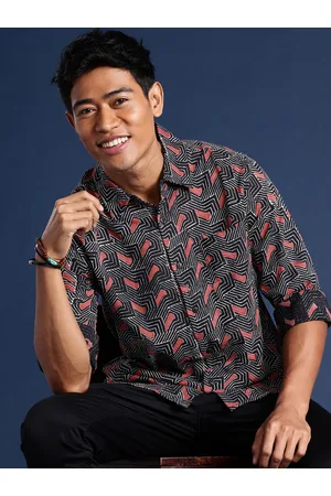 Taavi Men Block Print Legacy Pure Cotton Printed Casual Shirt