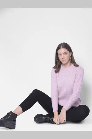 Crimsoune Club Cable Knit Acrylic Pullover Sweater