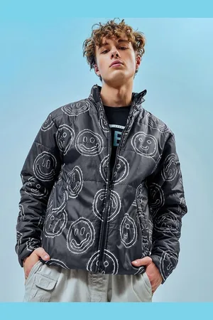 Bewakoof All Over Conversational Printed Oversized Puffer Jacket