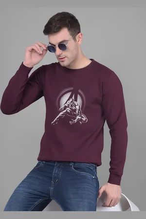 Crimsoune Club Spider Man Printed Pullover Sweatshirt