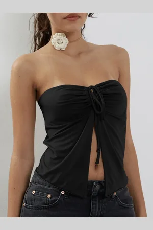 Stylecast Black Strapless Tube Top