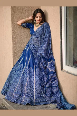 LOOKNBOOK ART Ethnic Motifs Printed Semi-Stitched Lehenga & Unstitched Blouse With Dupatta