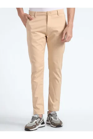 Flying Machine Men Mid Rise Tapered Fit Chinos Trousers
