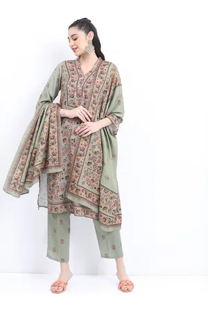 Ketch Ethnic Motifs Printed Regular Kurta With Trousers & Dupatta
