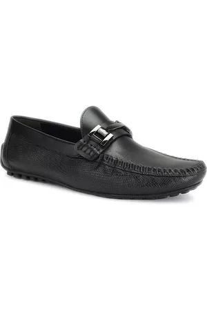 ROSSO BRUNELLO Men Textured Formal Horsebit Loafers