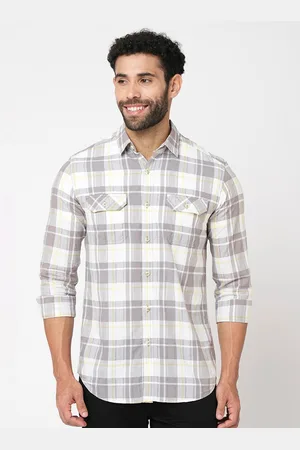 Blue Buddha Tartan Checked Cotton Casual Shirt