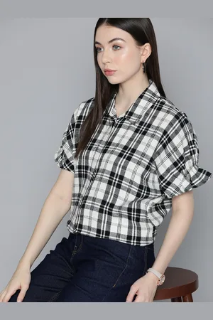 Chemistry Women Original Tartan Checked Cotton Casual Shirt