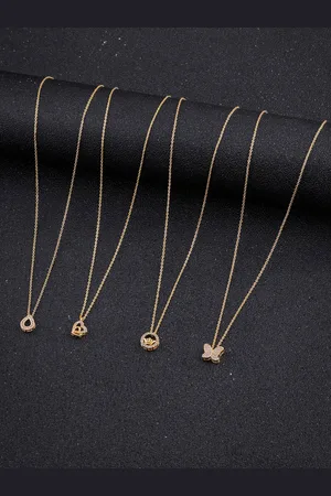 DressBerry Set Of 4 Gold-Plated Antique Chain