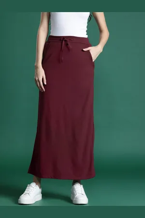 DressBerry Women Solid A-line Maxi Skirt