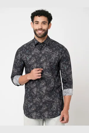 Blue Buddha Floral Printed Cotton Casual Shirt